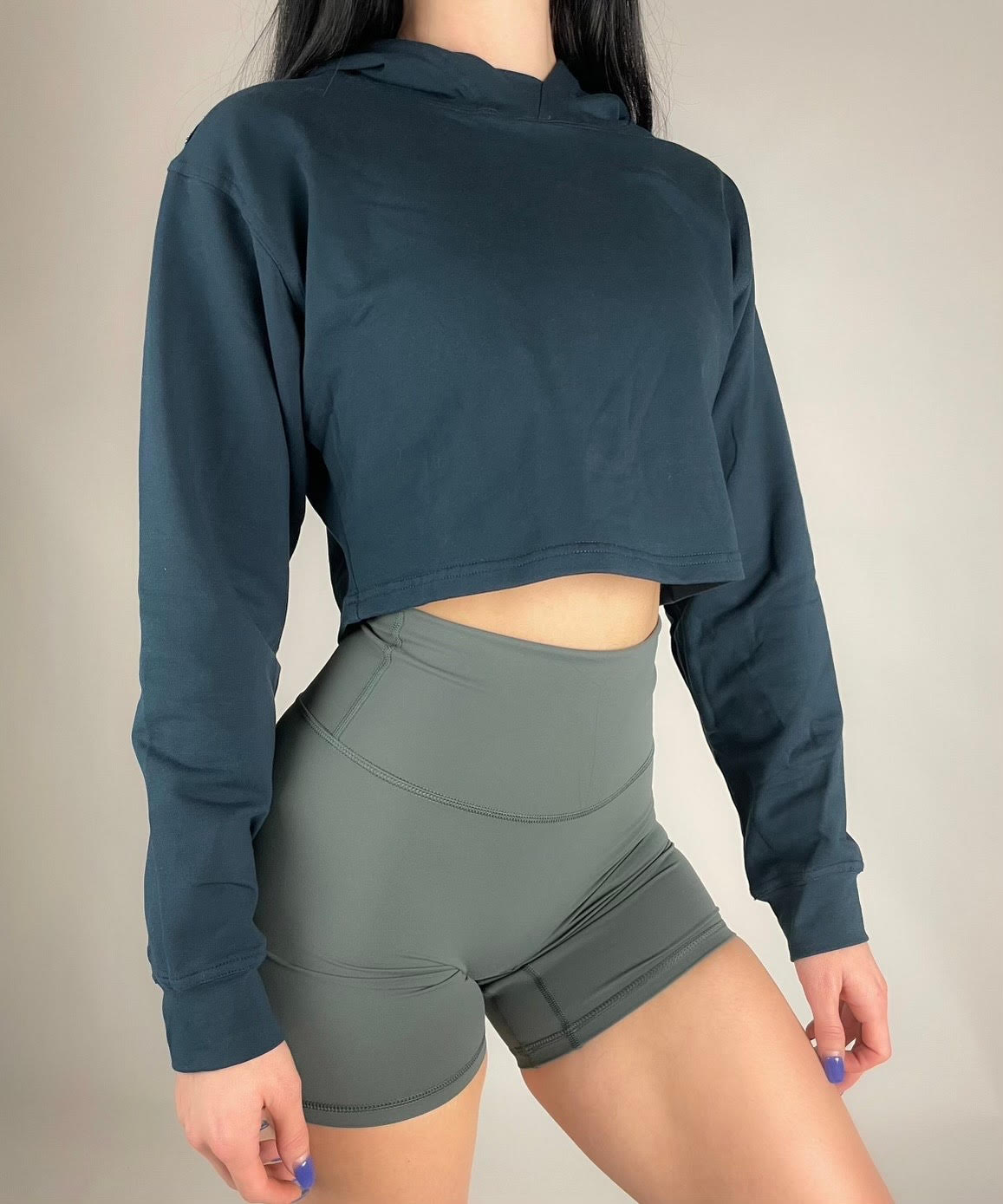 Free Spirit Basic Cropped Hoodie Wmn